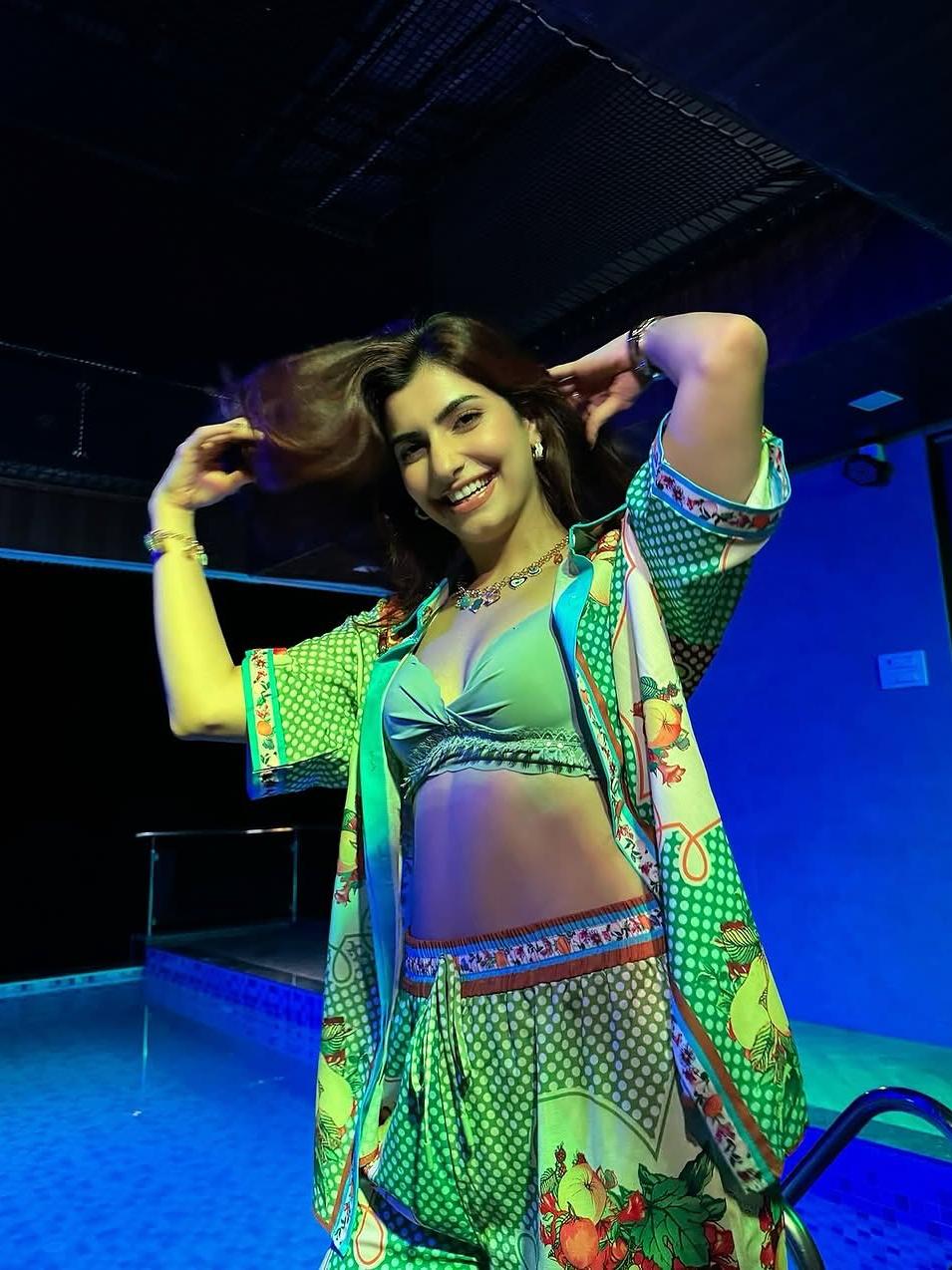 Fruit Print Short Sleeve Shirt & Pants Coord Set