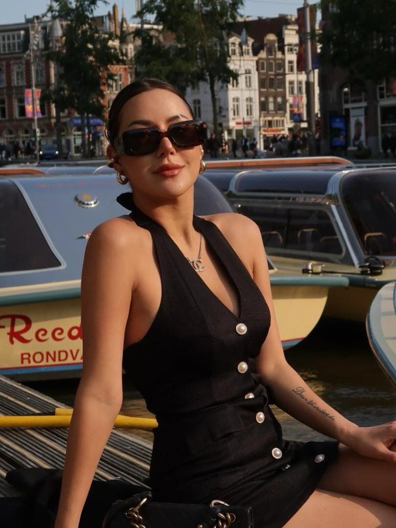 Elizabeth Halterneck Backless Tied Short Dress