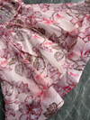 Pink Diamond Studded Short A Line Dress with Belt
