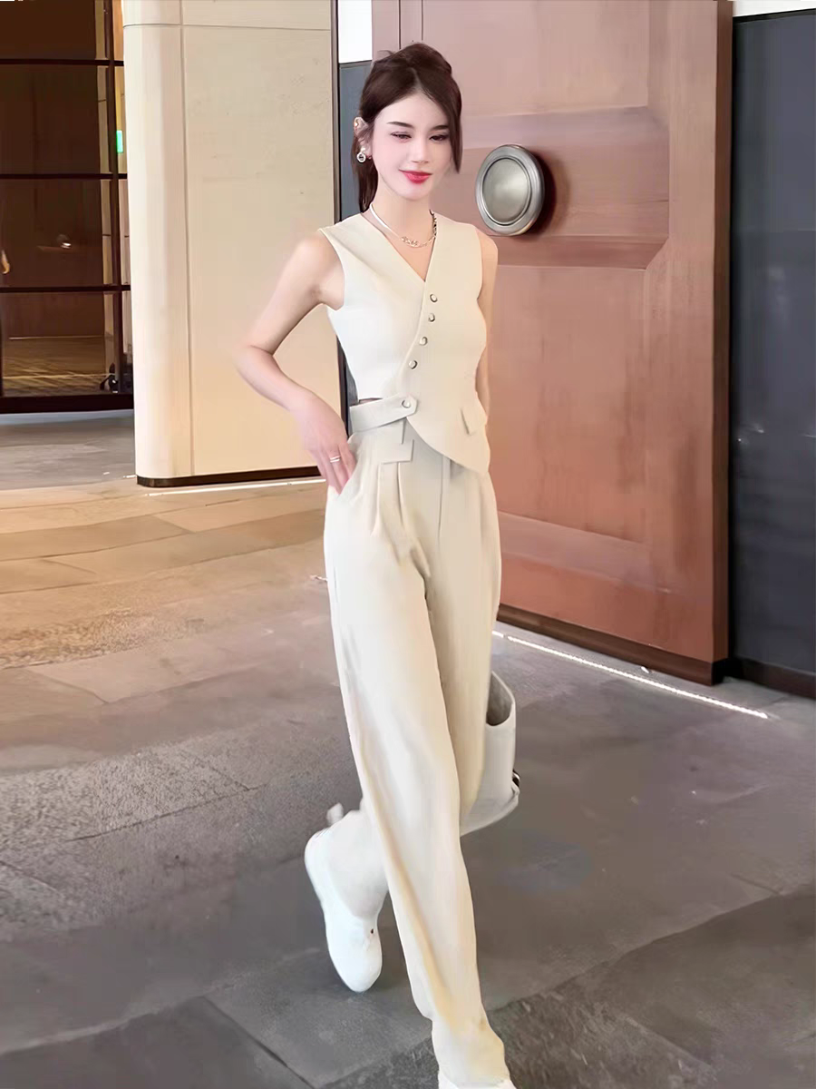 Waist Coat Vest & Ankle Length Pants Coord Set