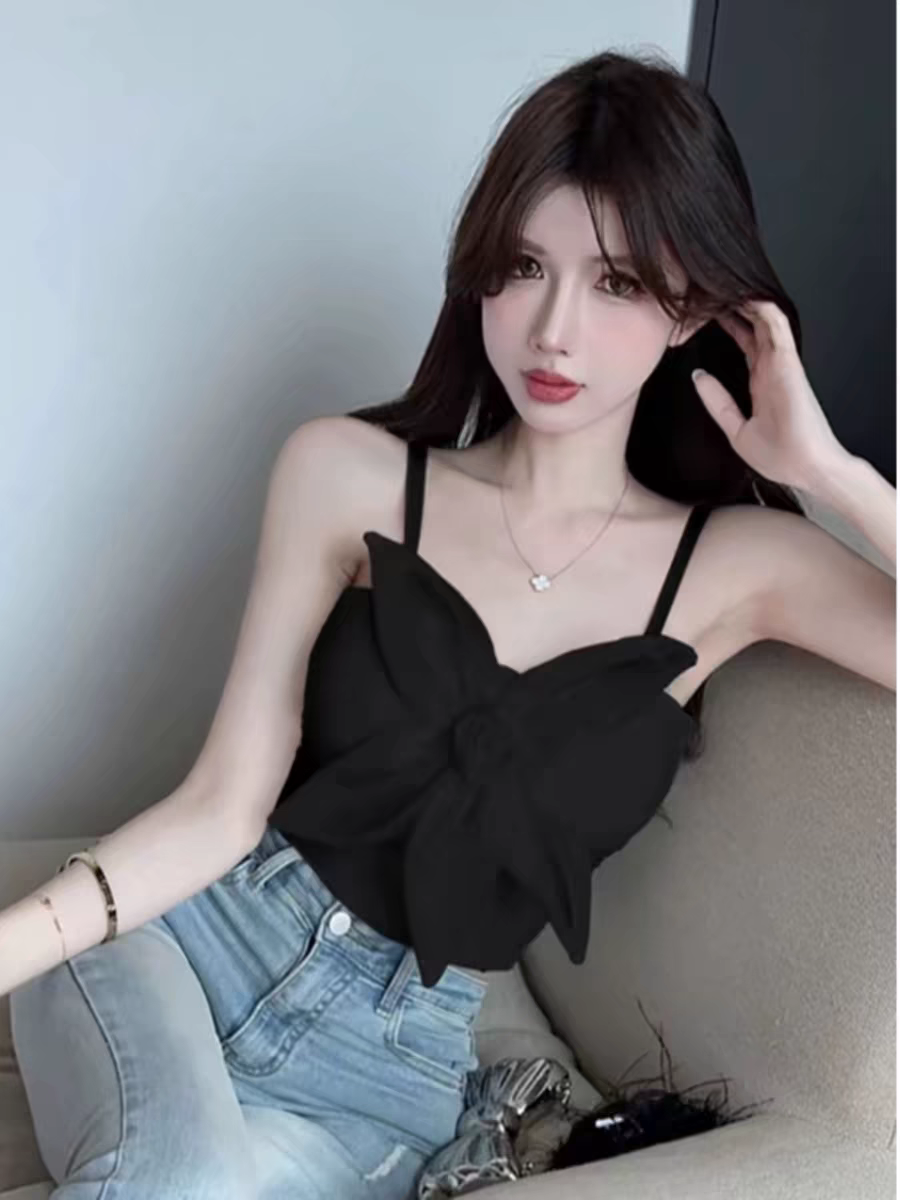 3D Flower Applique Brallete Top