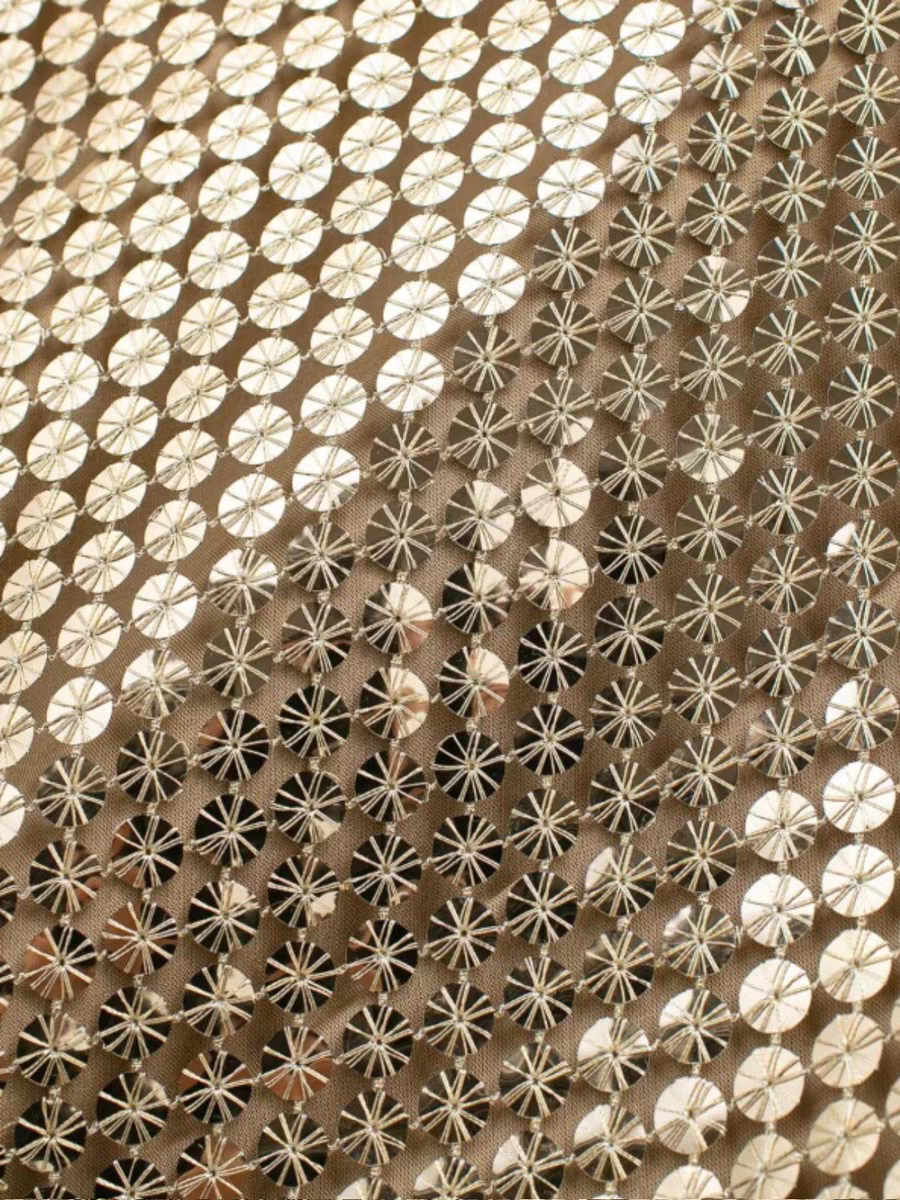 Sequins Spaghetti Strap Cowl Neck Backless Midi Dress