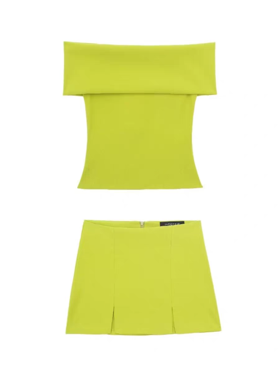 Off Shoulder Top & Skirt Coord Set