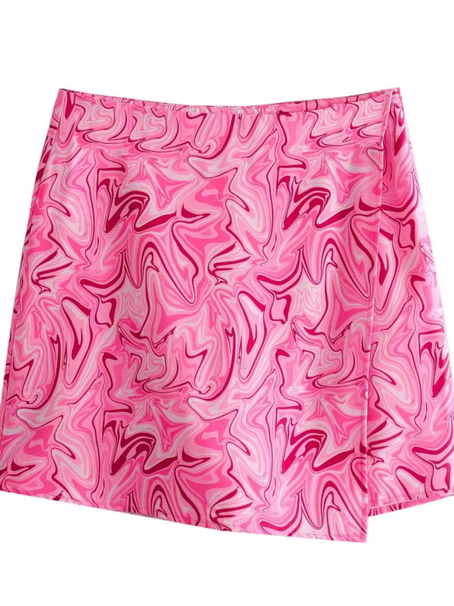 Marbel Print Skorts