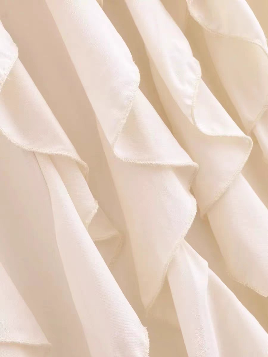 Halterneck Ruffle Short Dress