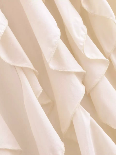 Halterneck Ruffle Short Dress