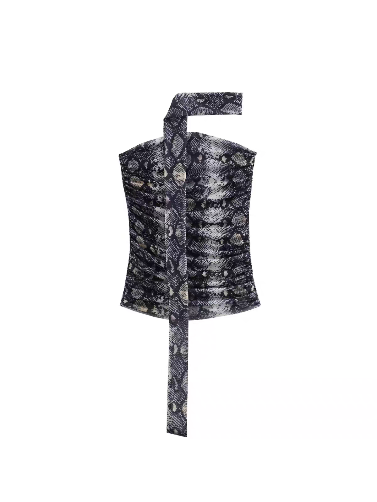 Animal Print Tulle Bandeau Top & Skirt Coord Set