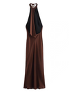 Halterneck Backless Maxi Dress