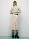 Sleeveless Waist Coat & Culotte Pant Coord Set