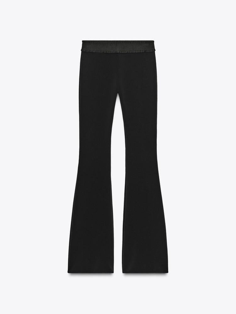 Halterneck Top With Flared Pants Coord Set