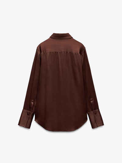 Full Sleeves Satin Shirt