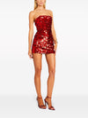 Coin Sequins Tube Short Dress