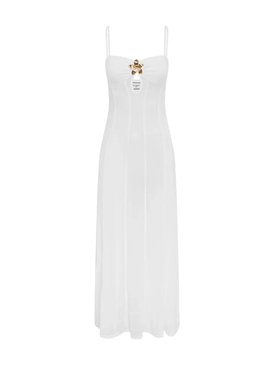 See Through Hollow Out Maxi Dress