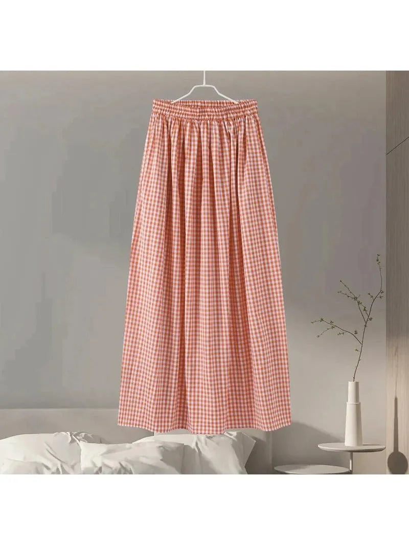 Gingham Print Cami Top & Skirt Coord Set