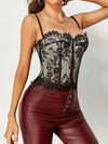 Spaghetti Strap Boning Corset Lace Brallete Top