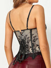 Spaghetti Strap Boning Corset Lace Brallete Top