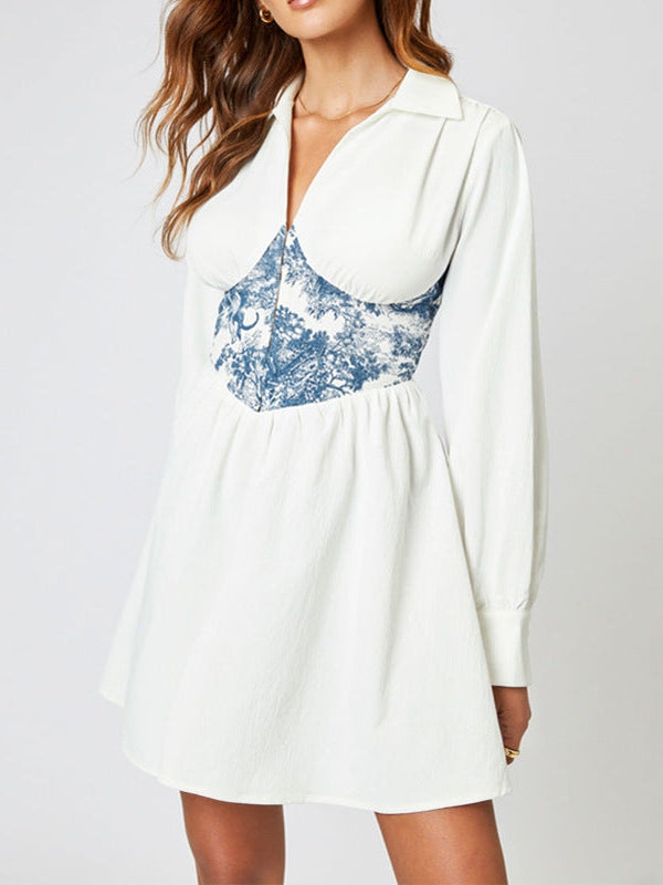 Floral Print Shirt Dress