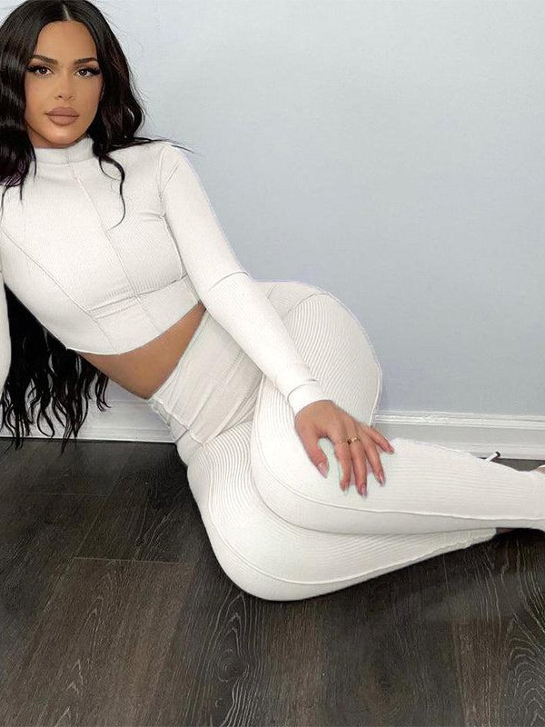 Turtle Neck Full Sleeve and Slim Fit Pants Co-Ord Set