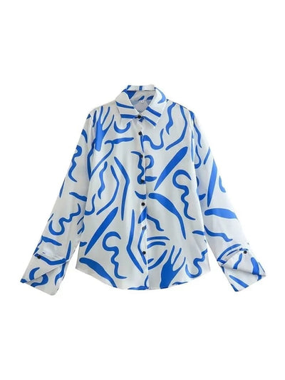 White Satin Shirt & Skirts Coord Set