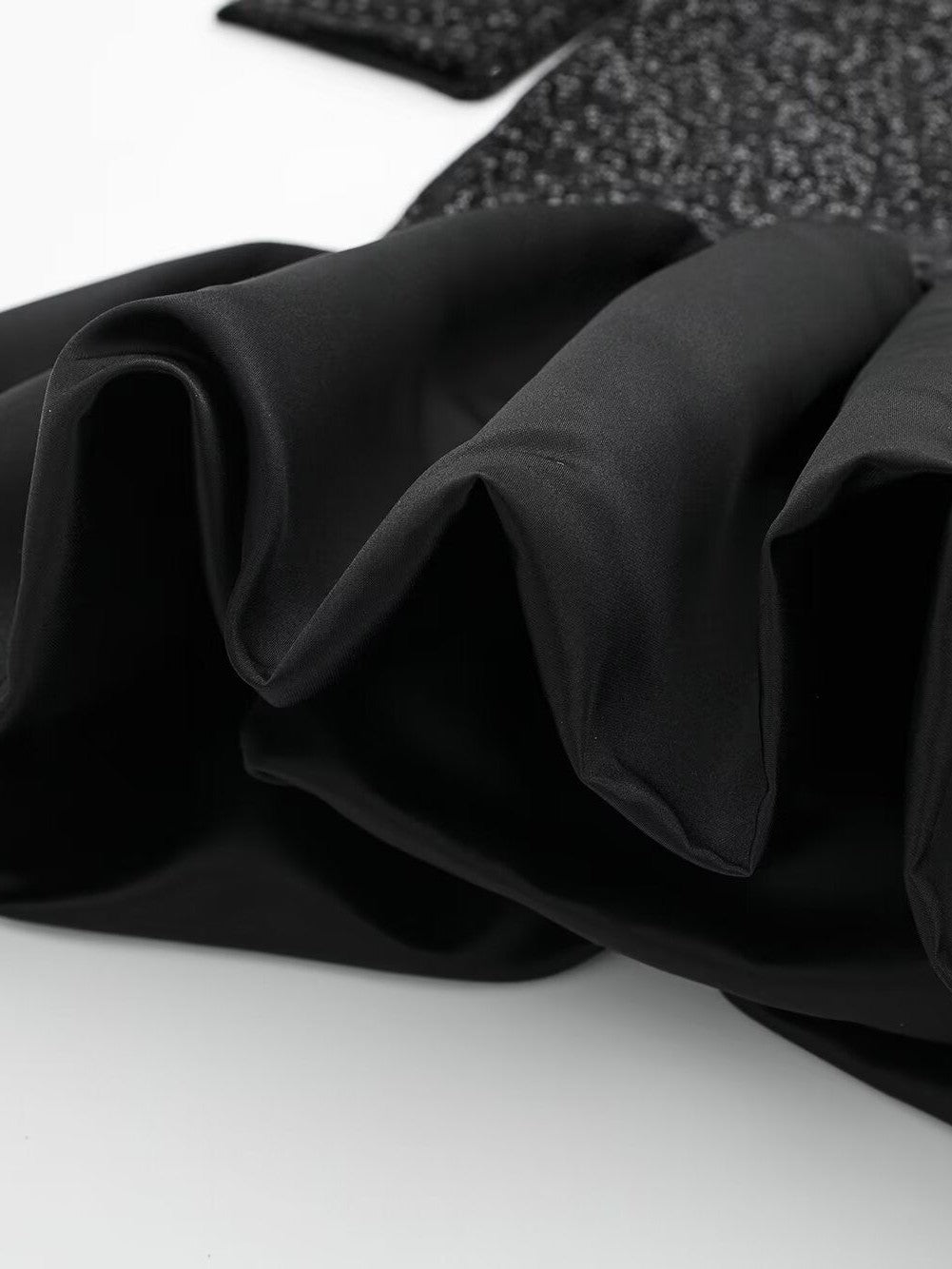 Sequins High Waist A line Ruffle Dress