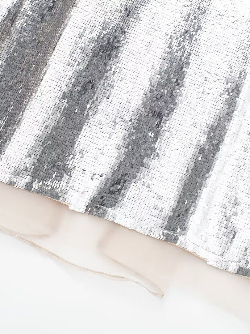 Sequins Beads Tube Top Dress