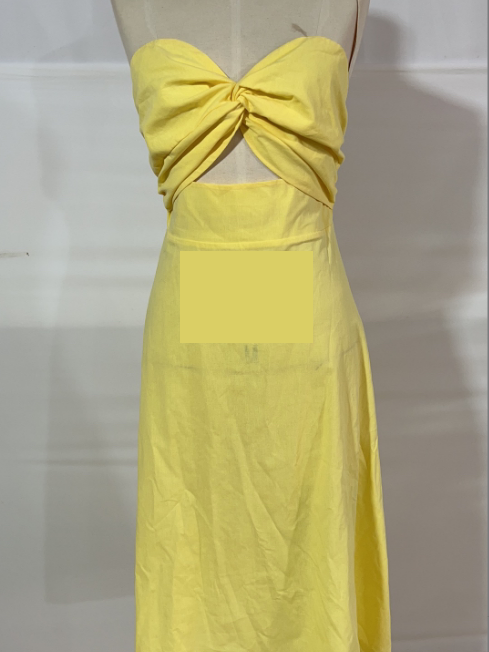 Tube Top Smocking Maxi Dress