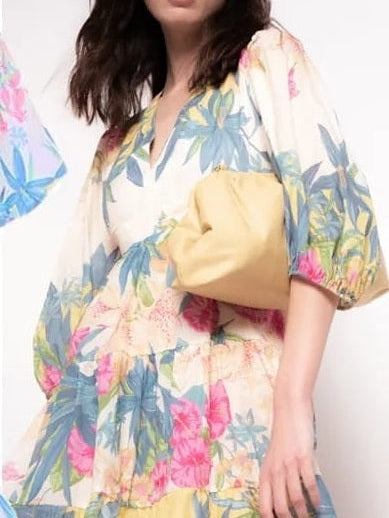 Floral Print Shirt Dress with Belt