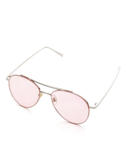 Contrast Top Bar  Sunglasses