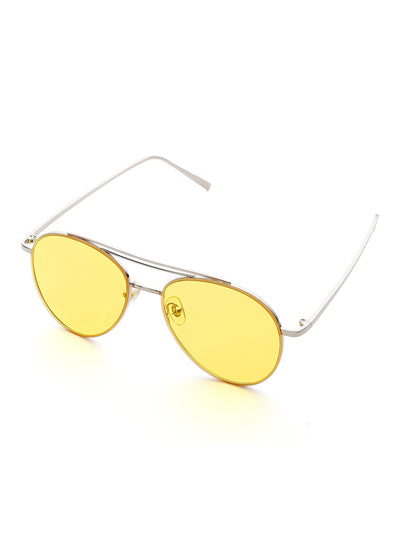 Contrast Top Bar  Sunglasses