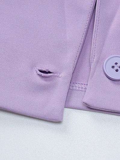 Crop Blazer & Skirts Coord Set