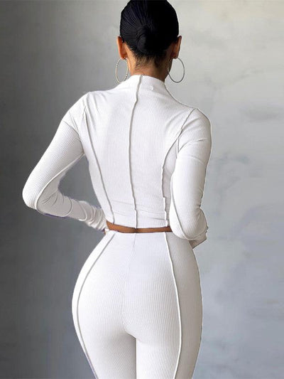 Turtle Neck Full Sleeve and Slim Fit Pants Co-Ord Set