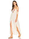 Bohemian Vacation Off Shoulder Embroidered Long Dress