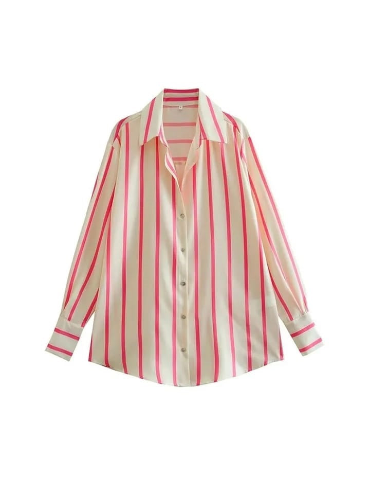 Stripe Satin Shirt