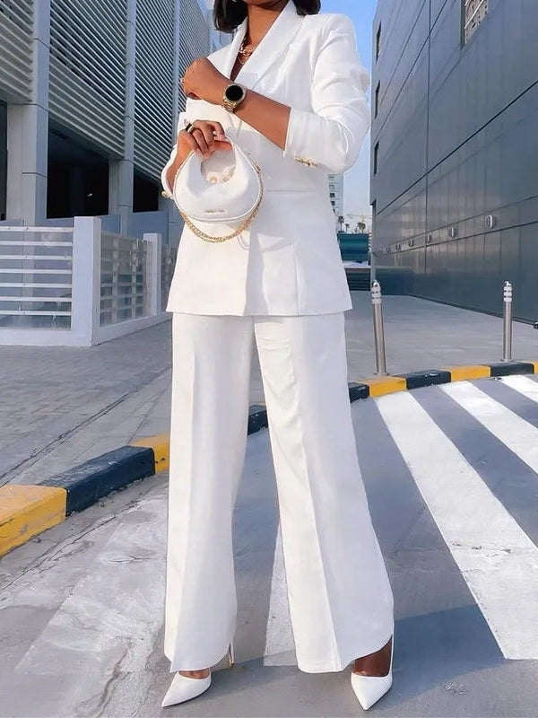 Buy White Blazer Trouser Suit for Women White Pantsuit for Women Online in  India  Etsy