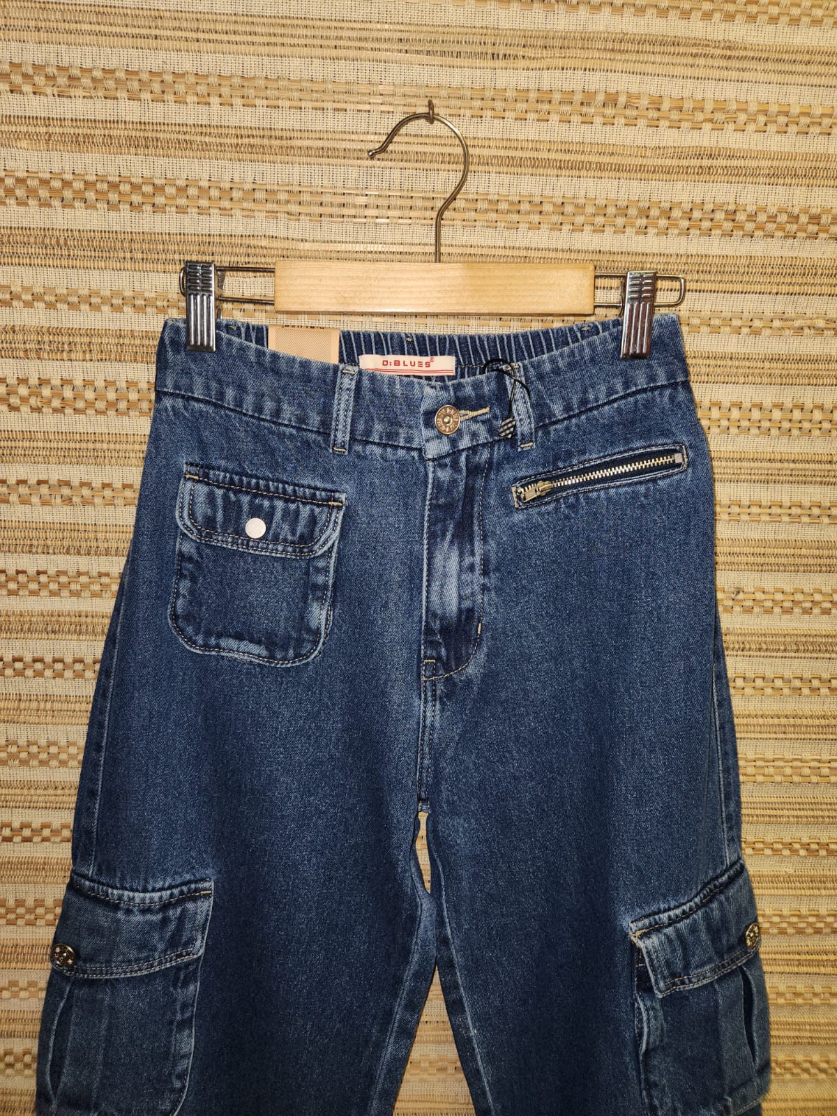 Loose Fit High Waist Wide Leg Denim Pants