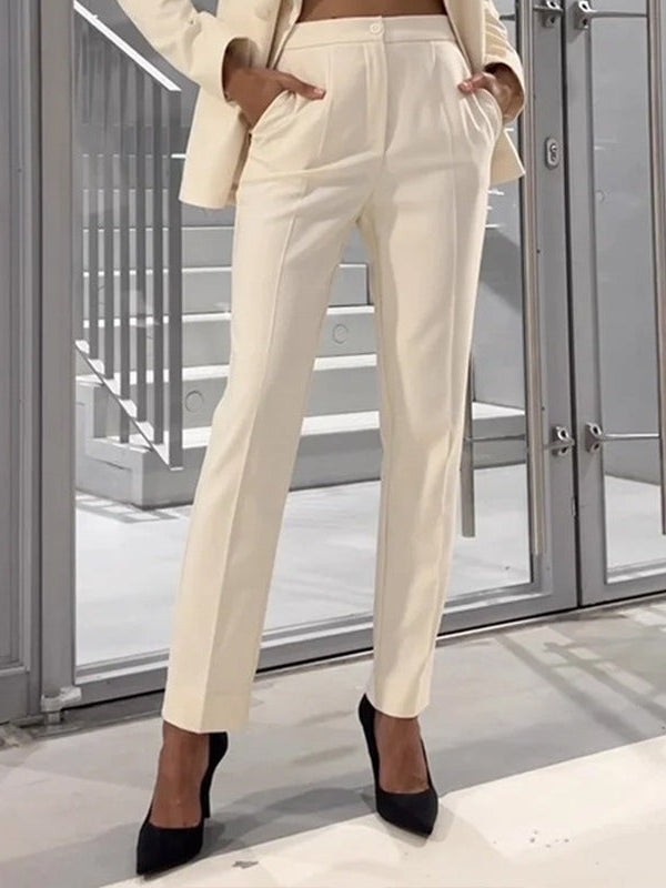 Apricot Blazer & Pants Coord Set