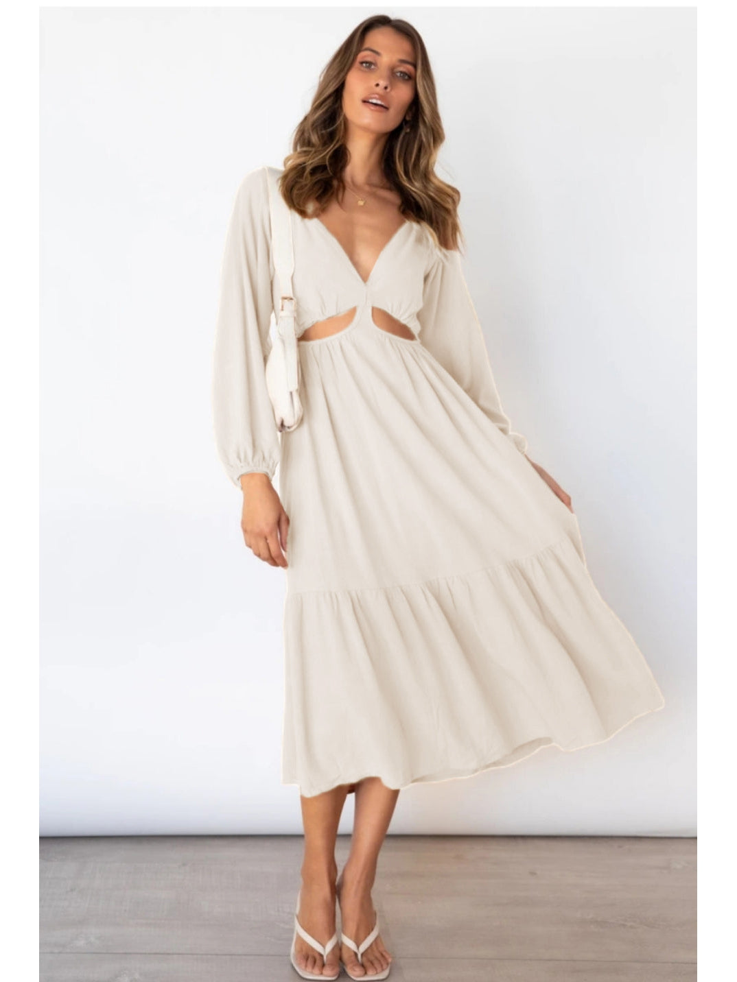 Cutout Full Sleeves Dress