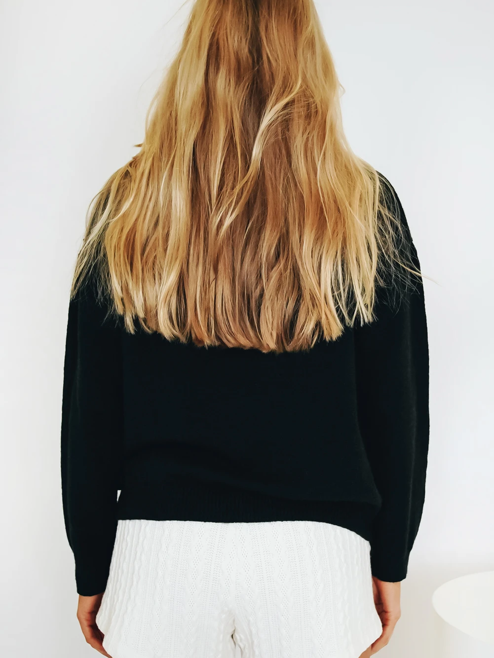 Flower Poached Egg Knitted Turtleneck Sweater Top