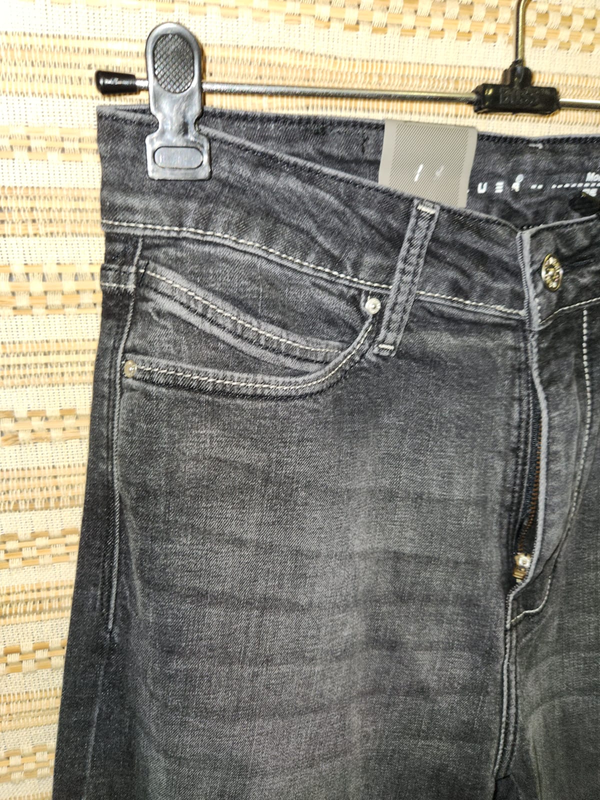 Black High Waist Wide Leg Distressed Denim Pants