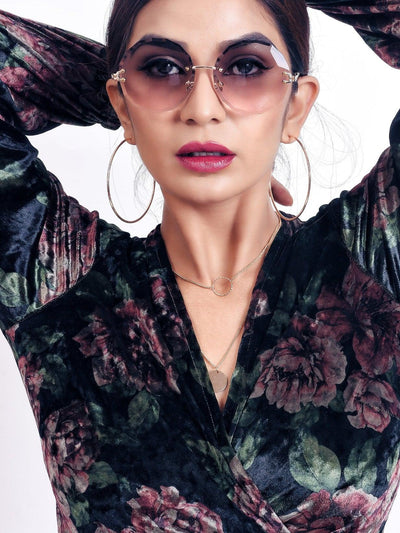 Wave Rimless Sunglasses