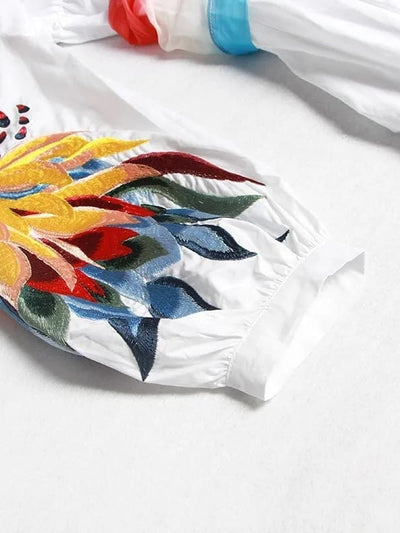 Floral Hollow out Long Maxi Dress