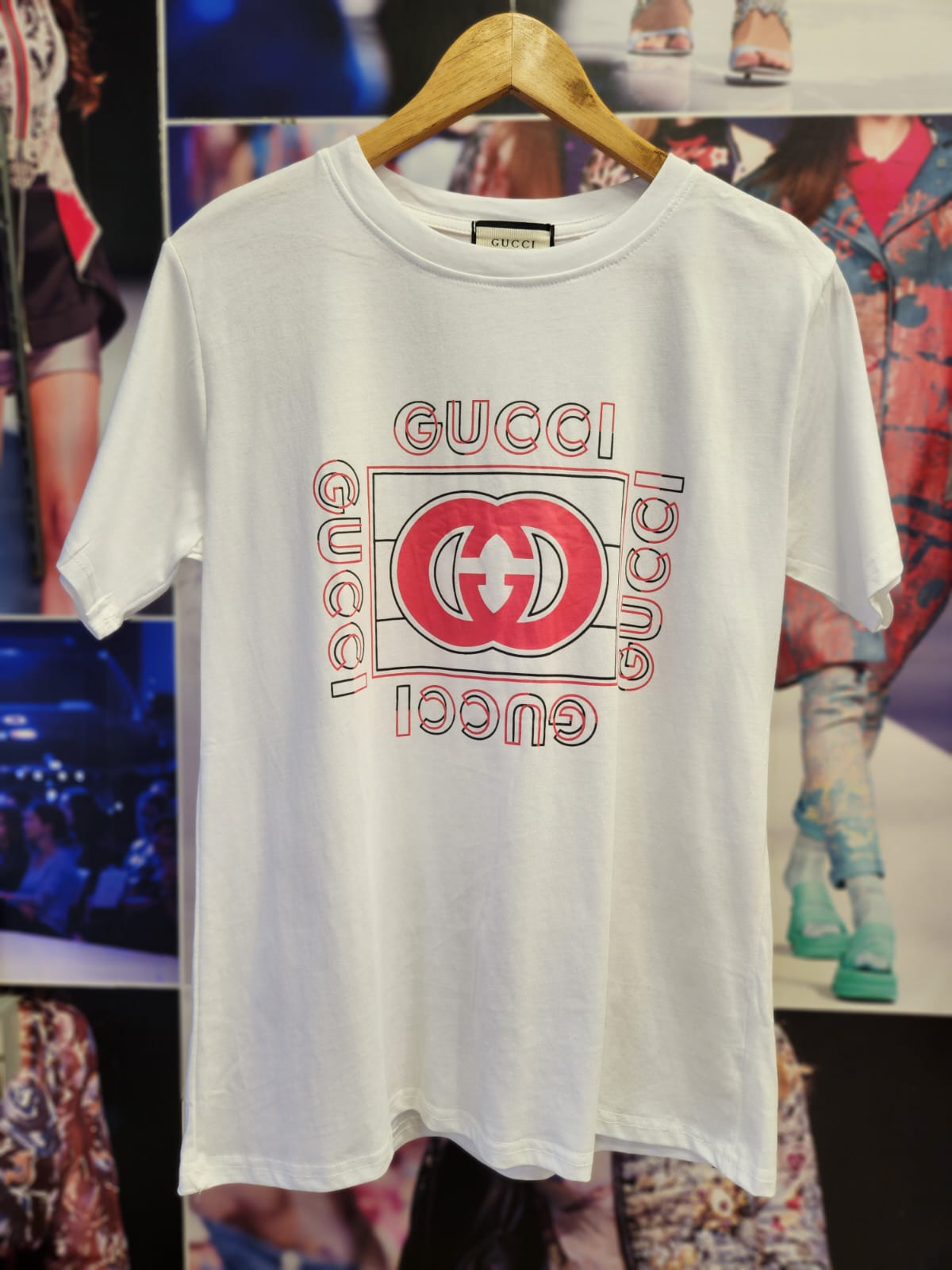 Print Cotton Lycra GU T-Shirt