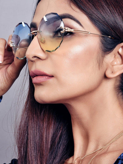 Wave Rimless Sunglasses