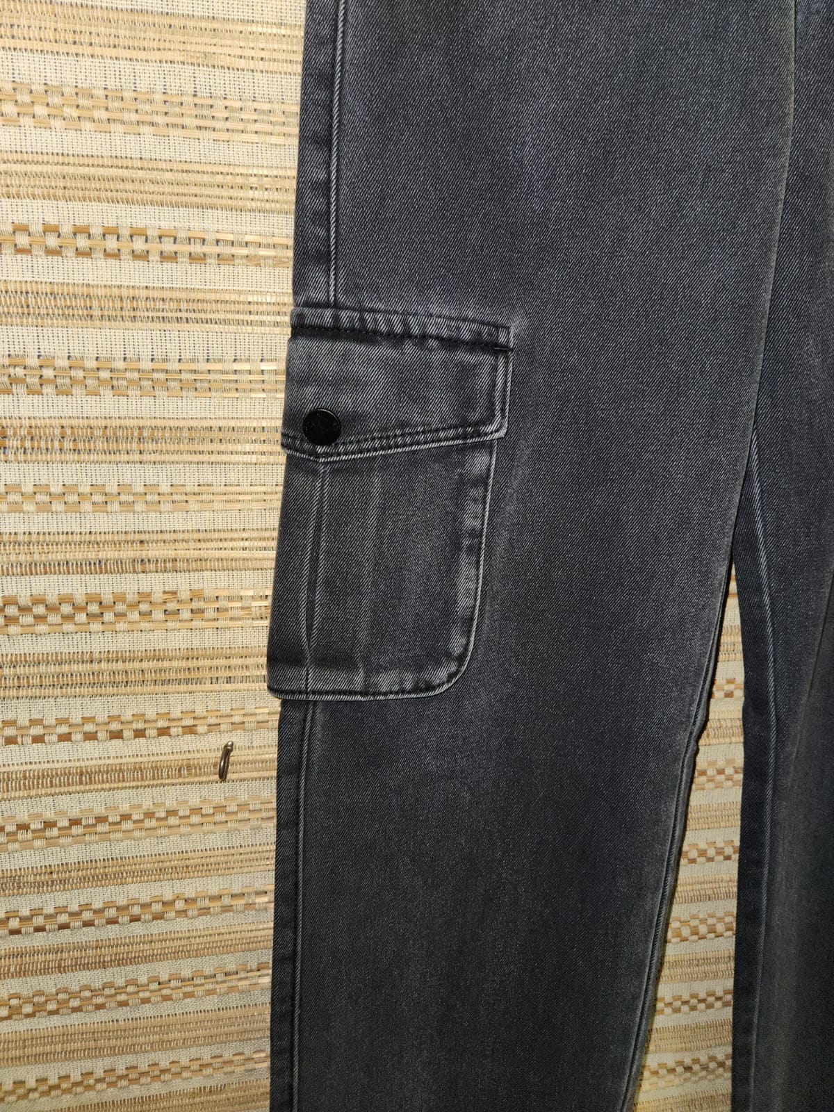 Loose Fit High Waist Wide Leg Denim Pants