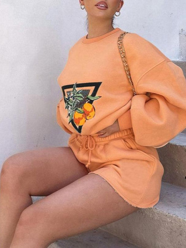 Long Batwing Sleeves Short Loose Co-Ord Set