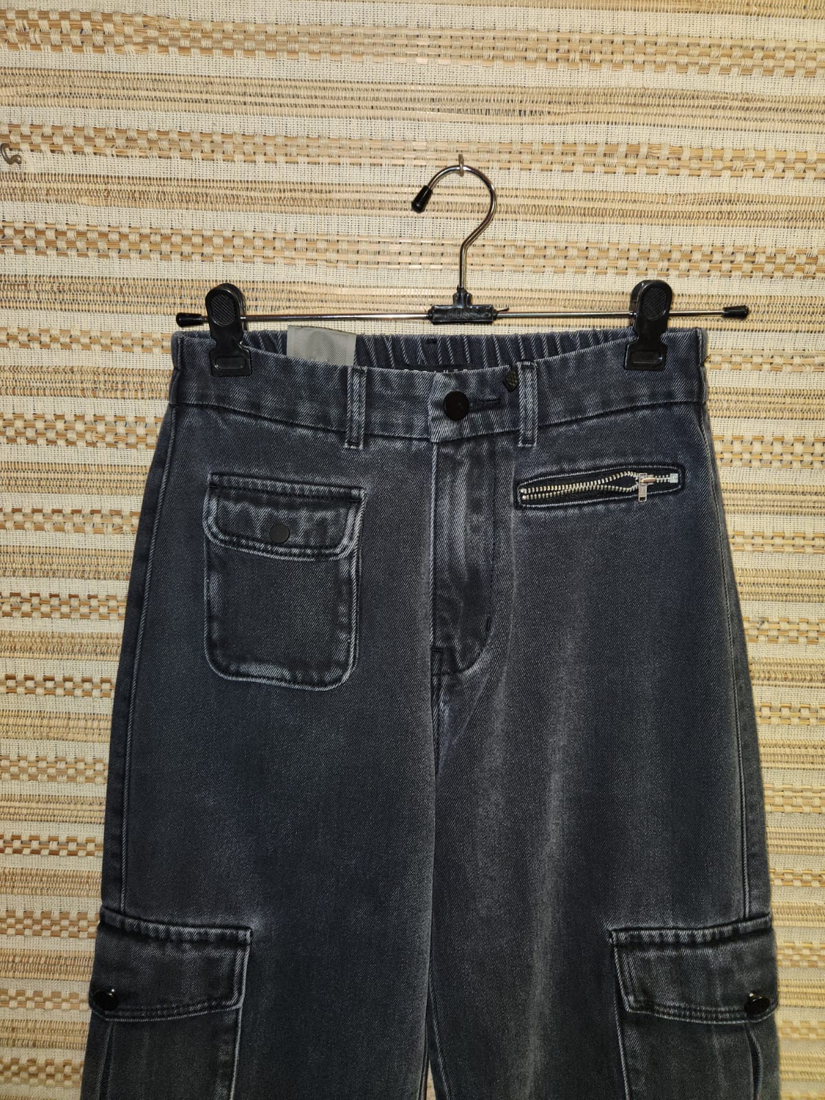 Loose Fit High Waist Wide Leg Denim Pants