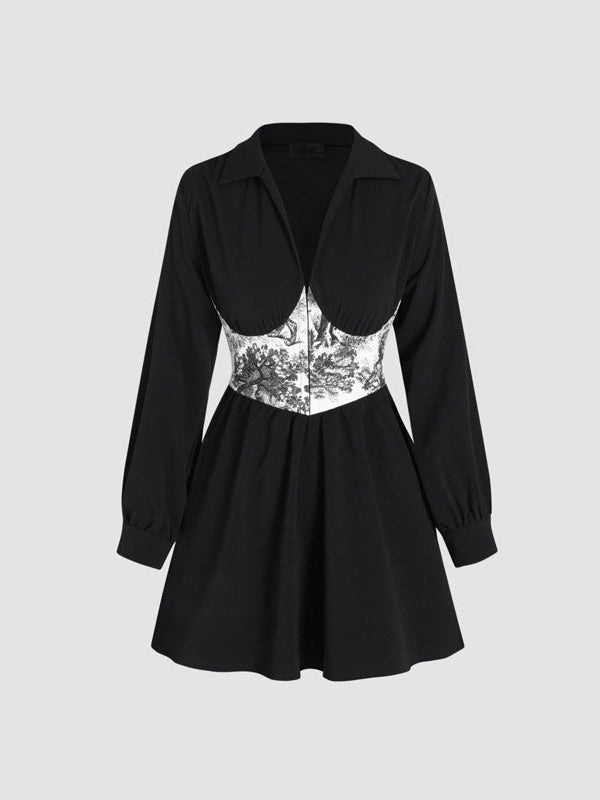 Floral Print Shirt Dress