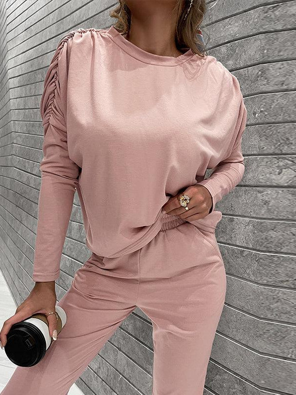 Dolman Sleeve Sweatshirts & Pants Co-Ord Set