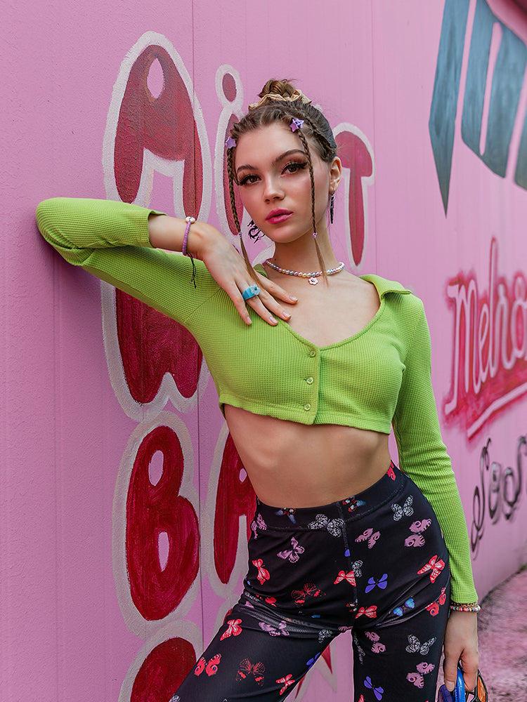 Vintage Style Crop Top