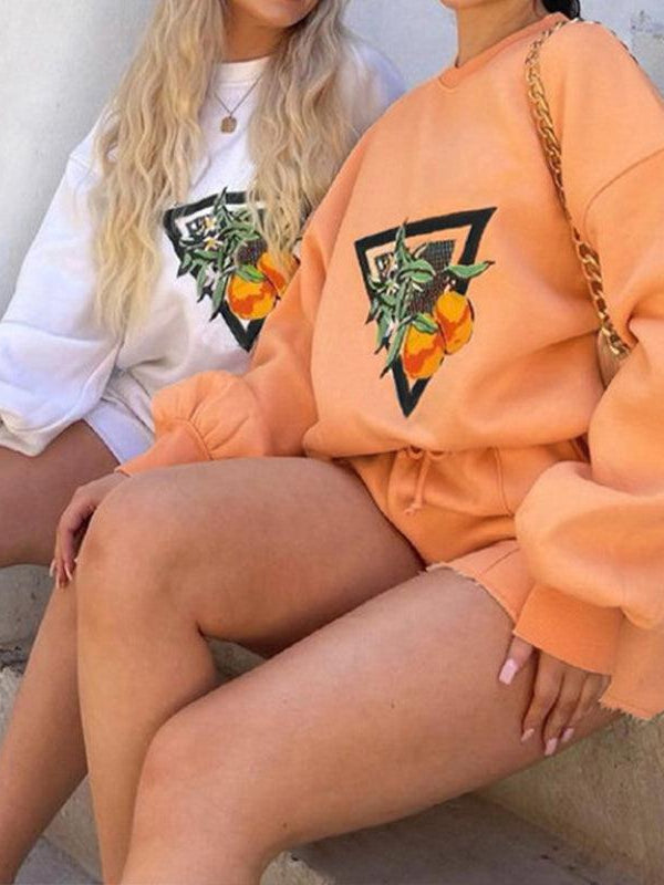 Long Batwing Sleeves Short Loose Co-Ord Set